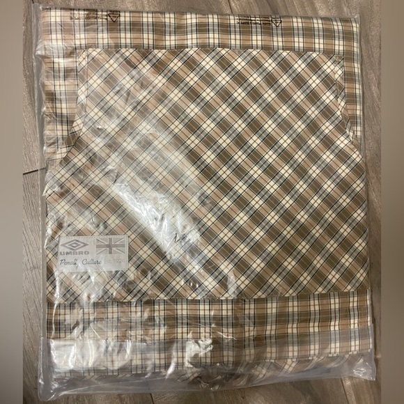 NEW UMBRO SLAM x JAM PENALTY CULTURE plaid beige masked hoodie anorak jacket - Picture 12 of 16